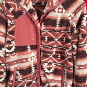 Aztec Pattern Fleece Jacket